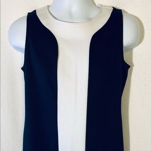 Black/Ivory Mod Mid Length Fever Small Dress